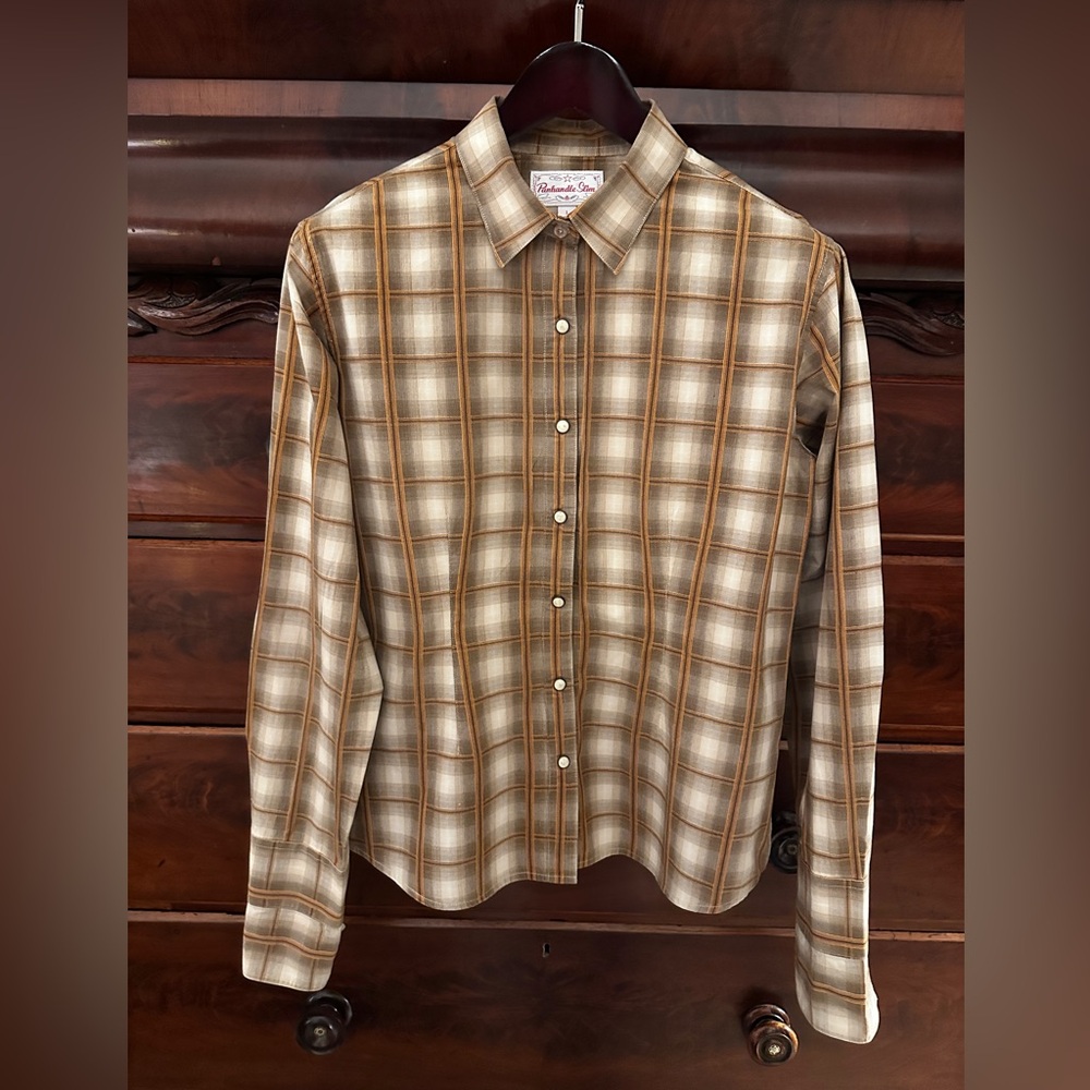 Panhandle Slim Vintage Rodeo Western Shirt with Pearl Snap Buttons
